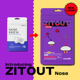 Product rebranding of ZITOUT NOSE 16CT with a new packaging design.