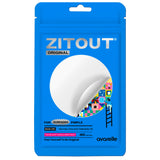 Packaging of Avarelle's ZitOut Original 40 Pimple Patch with "best seller" badge, now including acne patch.